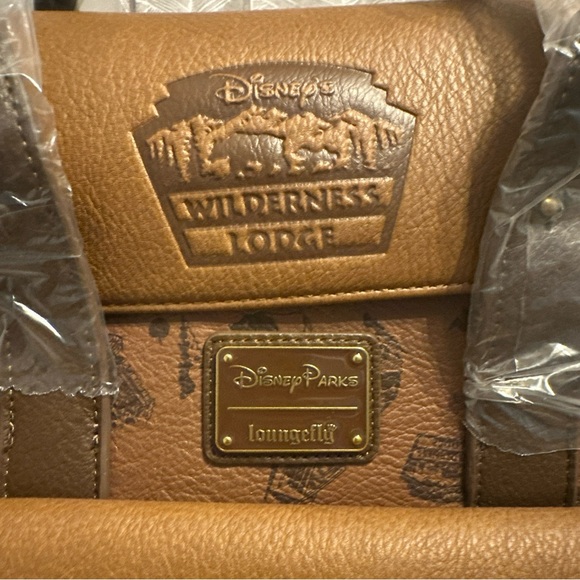 NWT Disney Parks Wilderness Lodge Brown Loungefly Backpack - Picture 2 of 9